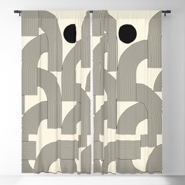 Abstraction_SUNLIGHT_SUNSHINE_LINE_POP_ART_Minimalism_001A Blackout Curtain | Curated, Summer, Love, Abstract, Yoga, Minimal, Homedecoration, Modern, Peace, Popart 