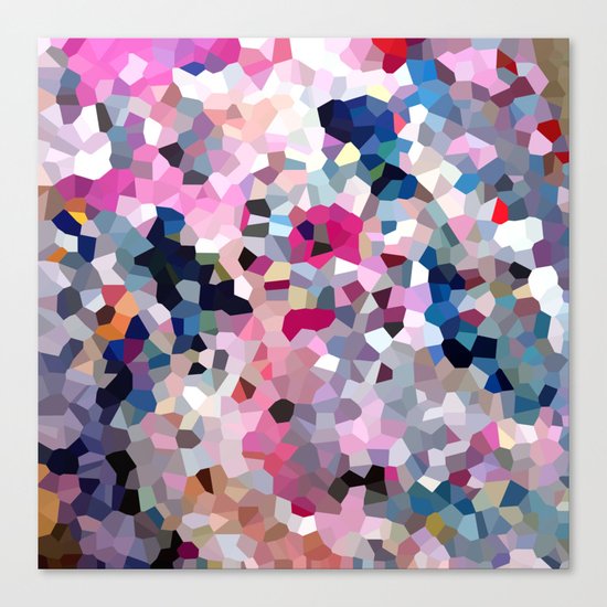 Pink Moon Love Canvas Print