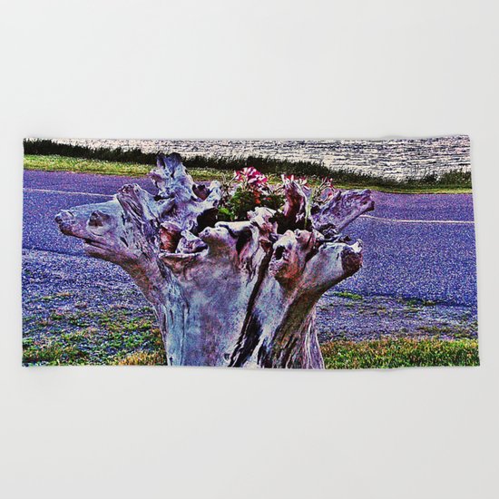 Saturated Driftwood Beach Towel