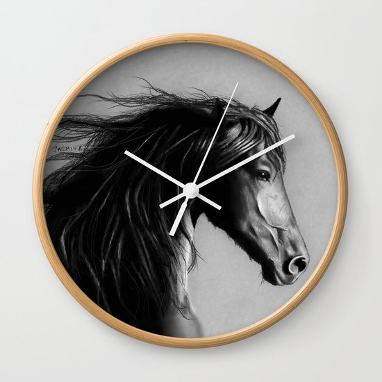 Friesian Horse Wall Clock
