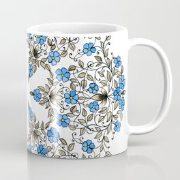 Watercolor flowers "Forget-me-not" Coffee Mug