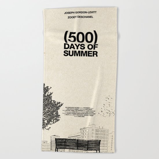 (500) Days of Summer Beach Towel