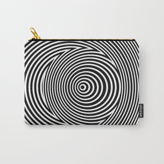 Black and White Dizzy Carry-All Pouch
