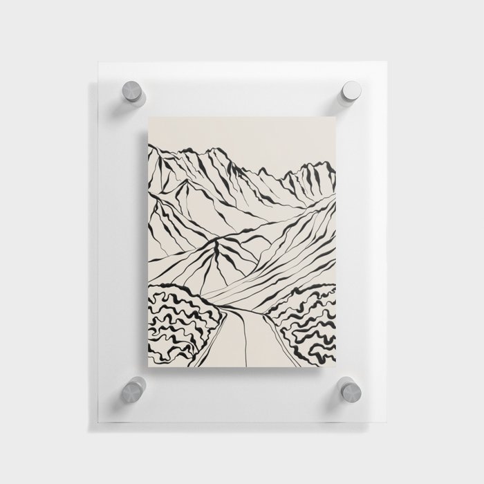 Mountain know the secret Floating Acrylic Print