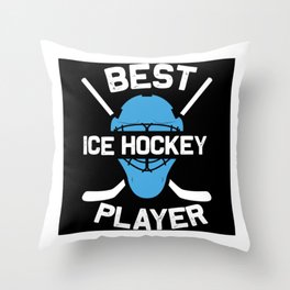 Best Ice Hockey Player Ice hockey gifts Throw Pillow