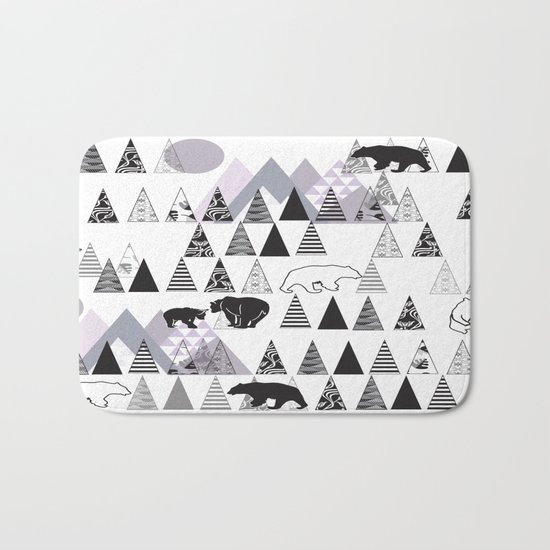 Mountain Bears No. 1 Bath Mat