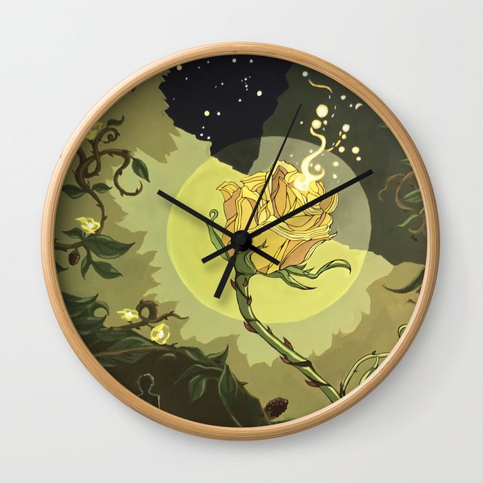 The Witch's Garden Wall Clock