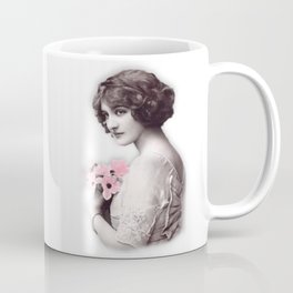Lily Elsie Edwardian era With Pink Flowers Coffee Mug