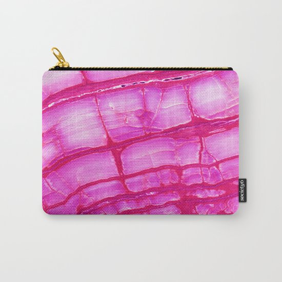 Pink onyx marble Carry-All Pouch