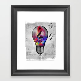 Luminous Lamp Framed Art Print