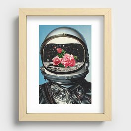 Spring Crop at the Rosseland Crater Recessed Framed Print