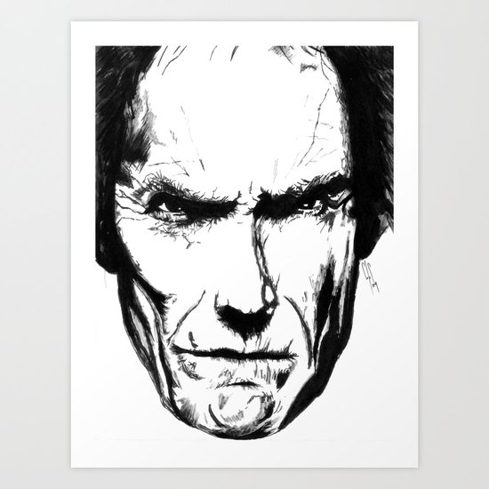 Clint Eastwood Art Print