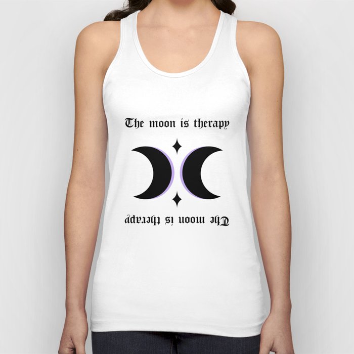 The moon is therapy Tank Top