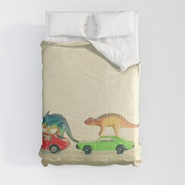 Dinosaurs Ride Cars Comforter