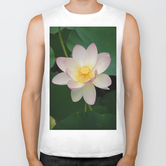 Lotus Blossom in Full Bloom Biker Tank