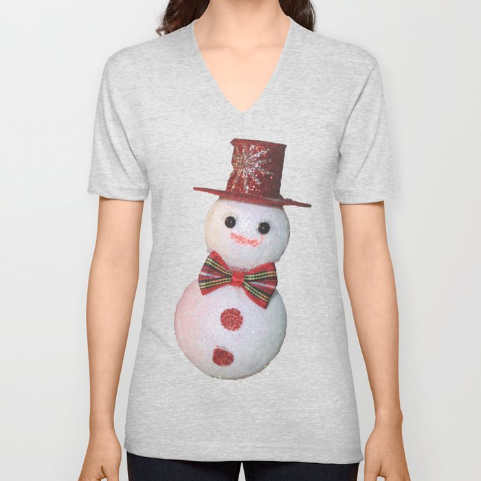Snowman V Neck T Shirt