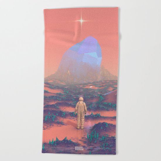 Lost Astronaut Series #02 - Giant Crystal Beach Towel