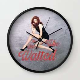 The Girl Who Waited. Wall Clock | Graphicdesign, Jackharkness, Wwii, Typography, Pop Art, Vintage, Nerd, Doctorwho, Movies & TV, Worldwar2 