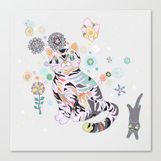 catflowers Canvas Print