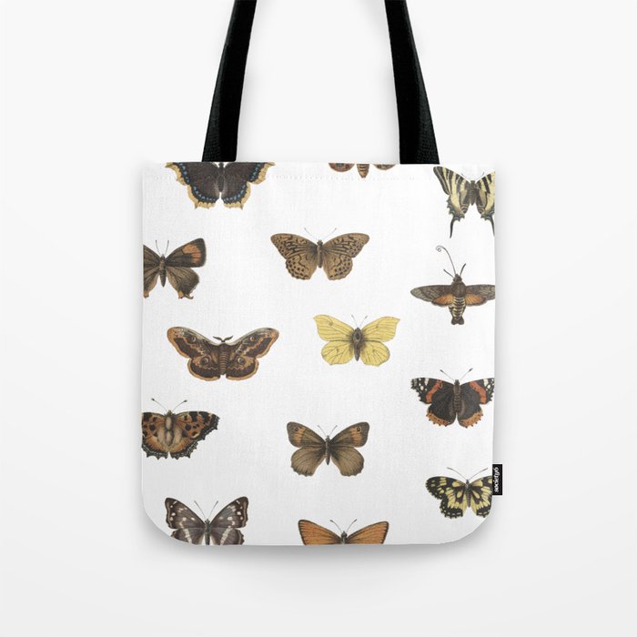 Butterfly Moth Pattern Tote Bag