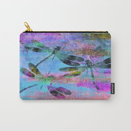 Mauritius Vintage Dragonflies Colours B Carry-All Pouch