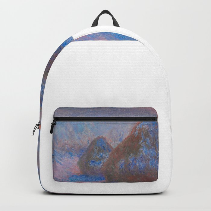 Haystacks Painting, Claude Backpack by SFT Design Studio Society6