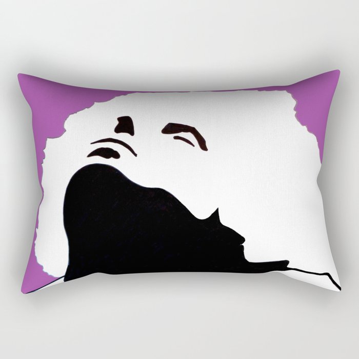 Pop Art Woman " A Star is Born" Rectangular Pillow