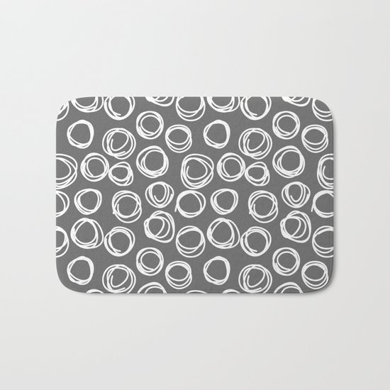 Hand drawn pattern Bath Mat