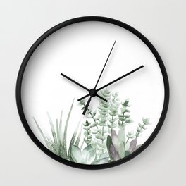 Succulent Wall Clock