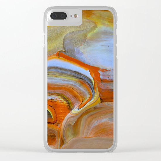 Marble Fantasy Clear iPhone Case