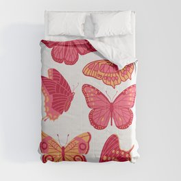 Texas Butterflies – Pink and Orange Comforter