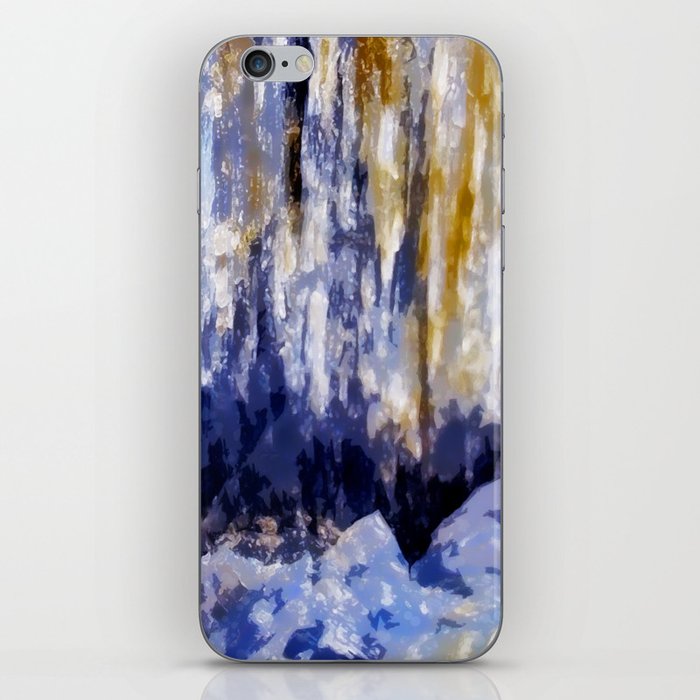 Abstract Lavender Stripes iPhone Skin
