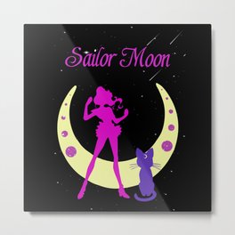  Sailor Moon Metal Print | Painting, Manga, Kaioh, Senshi, Attack, Sailor, Neptune, Michiru, Guardian, Soldier 