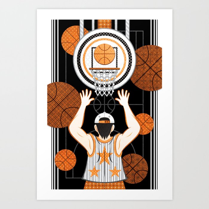 Basketball boy（remake） Art Print