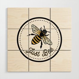 Bumblebees and Polka Dots Wood Wall Art