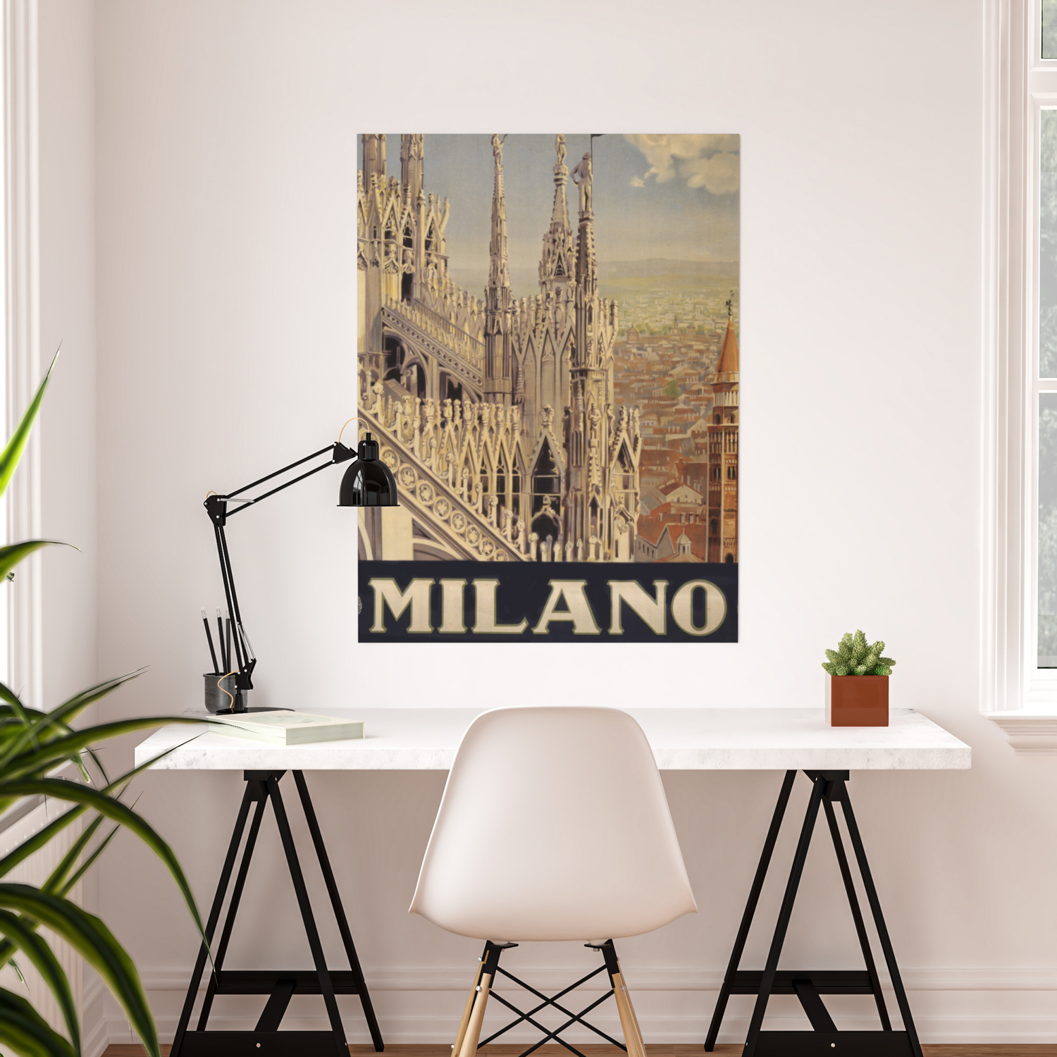 VINTAGE TRAVEL MILANO MILAN ITALY NEW ART PRINT POSTER PICTURE CC5565