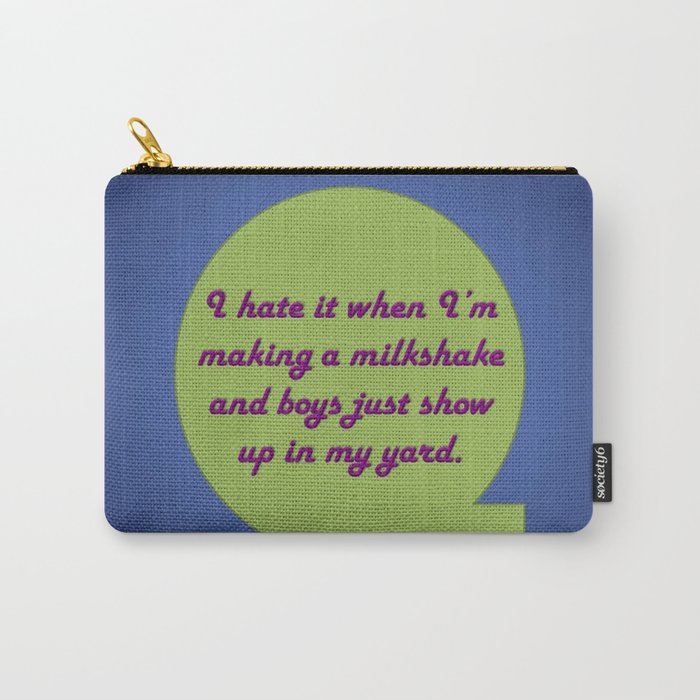 Milkshake Typeography Carry-All Pouch