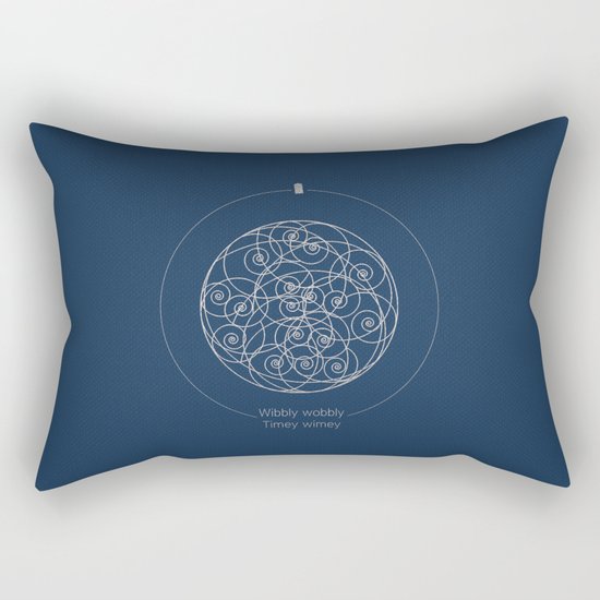 Doctor Who: Wibbly Wobbly Rectangular Pillow