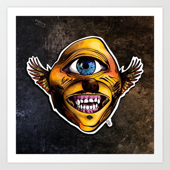 Cycloptic Dog Eagle - Little Wing Art Print