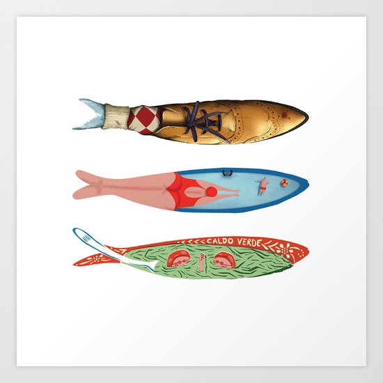sardinhas 6 Art Print