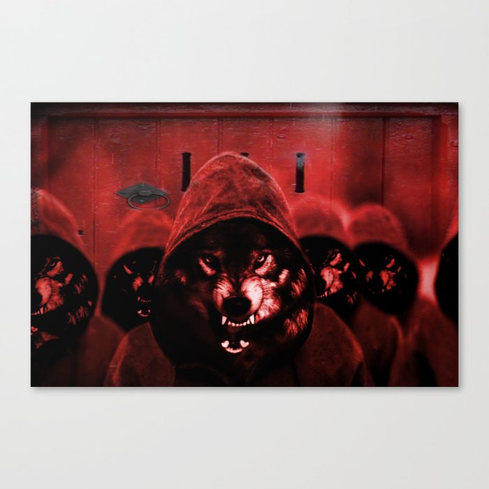 Wolf At Your Door Canvas Print By Kwikset