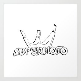 Supermoto Graffiti Crown Logo Art Print | Supermotolover, Biker, Exc250, Exc, Endurofan, Wheelie, Supermoto, Wheely, Erzbergrodeo, Graffity 