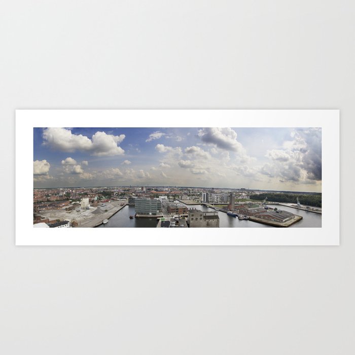 Odense Harbour by Day Art Print