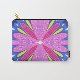 Space Flower Mandala Carry-All Pouch | Happy, Floral, Mandala, Colour, Curated, Flower, Digital, Space, Vibrant, Mandalaart 