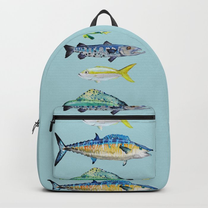 Caribbean Fish Backpack by Art on an Island