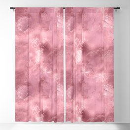 Glam Pink Metallic Foil Texture Blackout Curtain