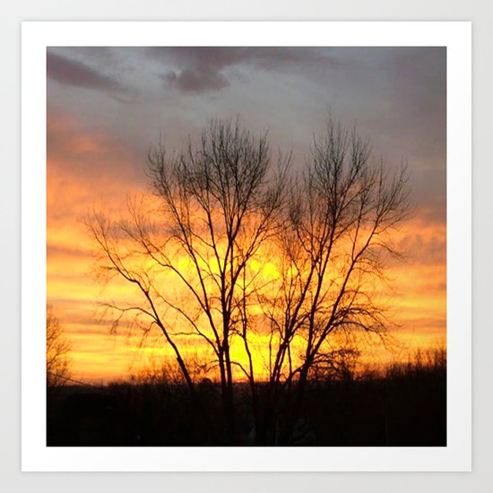 Radiant Sunset Art Print