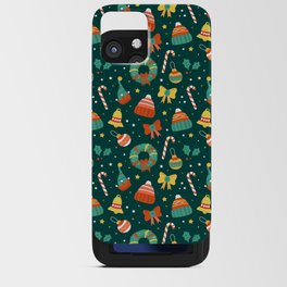 Christmas Pattern Colorful Decorative Elements iPhone Card Case