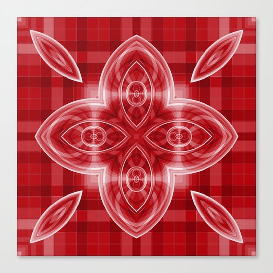 Pattern red Canvas Print