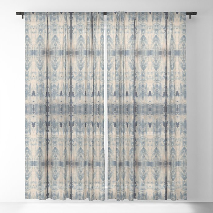 Vintage Shibori Eight Sheer Curtain